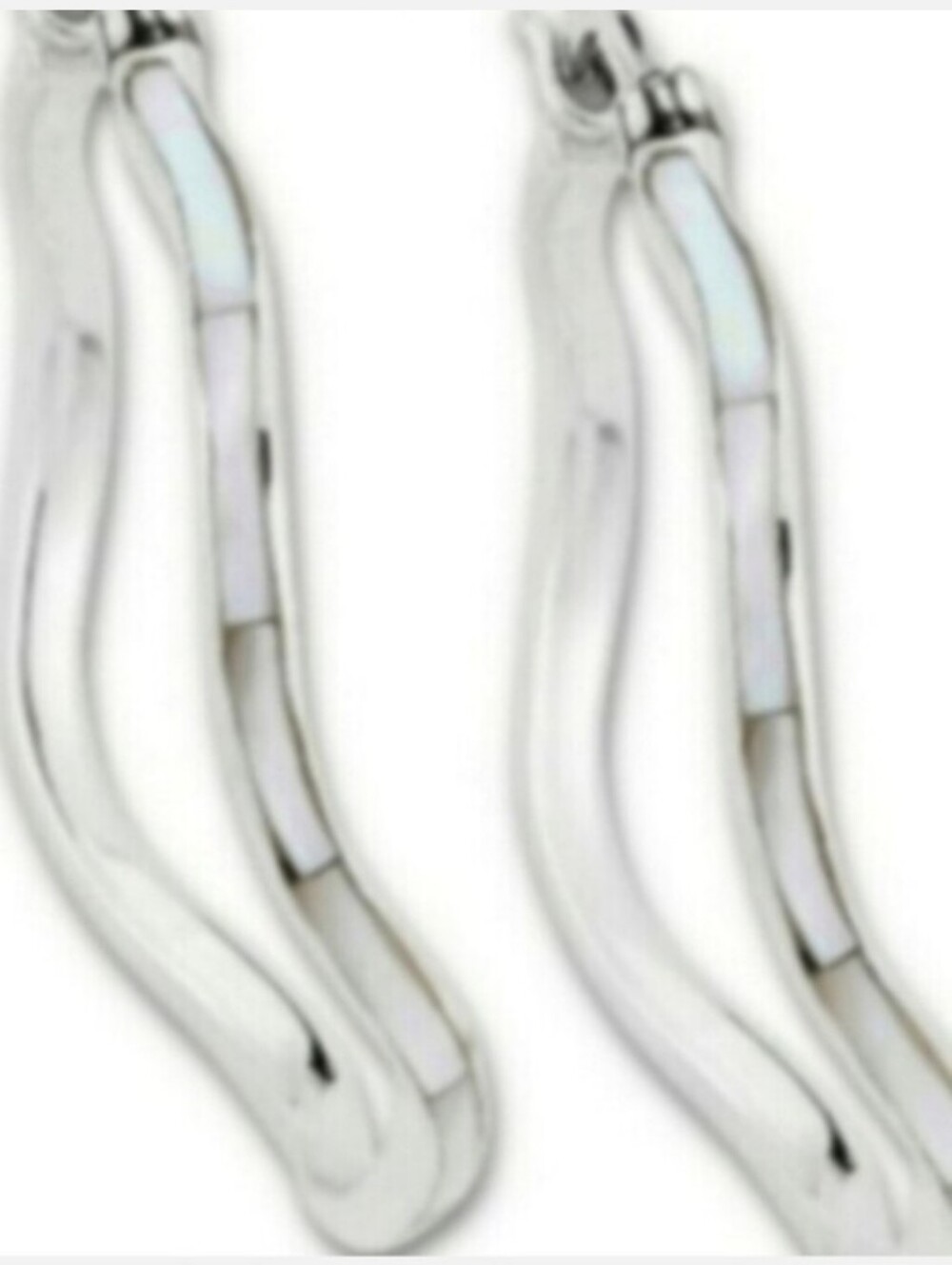 Samuel B. Sterling Silver Wavy Hoop Earrings Summer Beachy